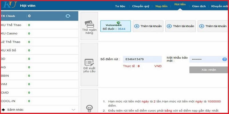 Rút Tiền Kubet: Hướng Dẫn Rút Tiền Chi Tiết Mới Nhất 2026 5 Các phương thức rút tiền được sử dụng
